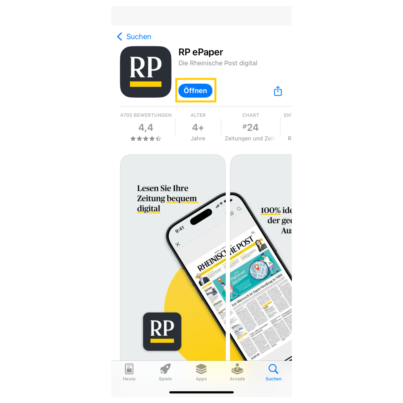 Alle Infos zur neuen E-Paper App der Rheinischen Post