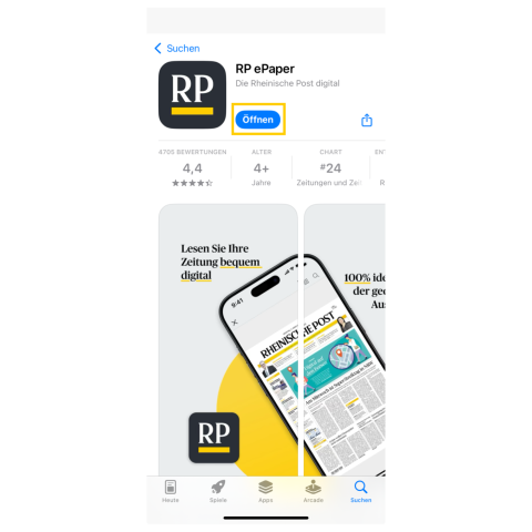 Alle Infos zur neuen E-Paper App der Rheinischen Post